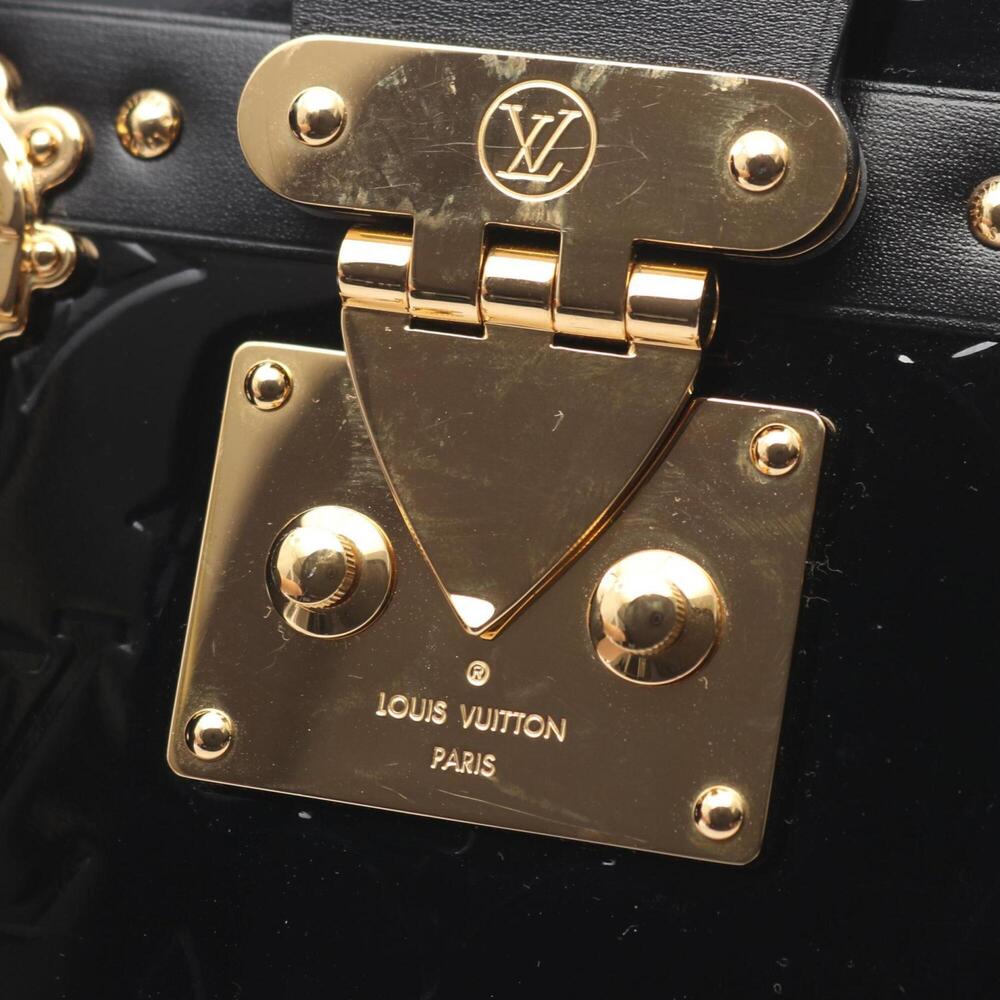 Louis Vuitton Petite Malle Shoulder Bag/Handbag, Leather, Vernis, Women's, Bl... - Picture 9 of 12